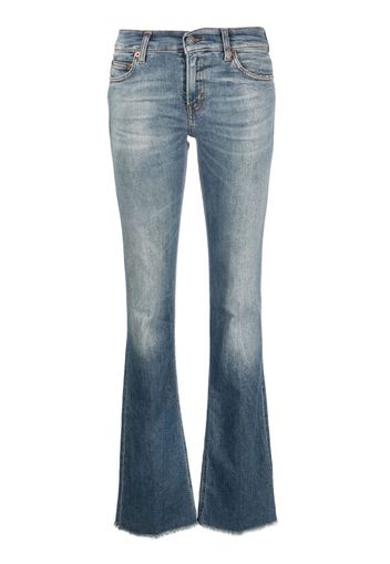 Haikure Jeans svasati con effetto candeggio - Blu