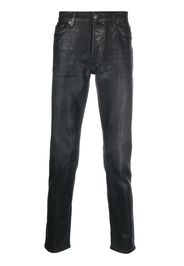 Haikure coated slim-cut jeans - Nero