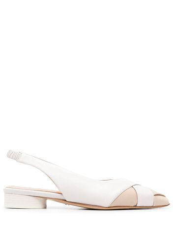 Halmanera Cara 25 leather mules - Bianco