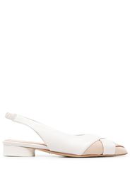 Halmanera Cara 25 leather mules - Bianco