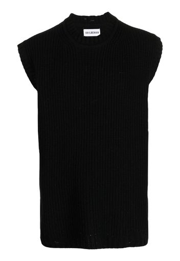 Han Kjøbenhavn wool-blend sweater vest - Nero