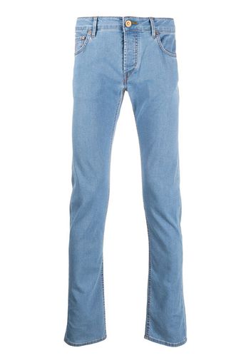 slim-fit denim jeans