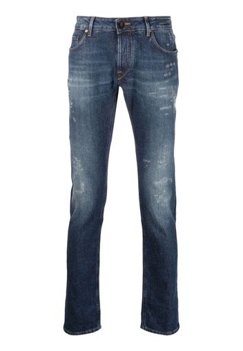 Hand Picked Jeans dritti a vita media - Blu