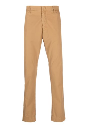 Hand Picked straight-leg cotton chino trousers - Toni neutri