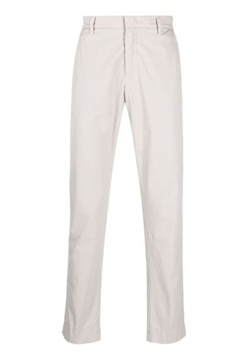Hand Picked straight-leg cotton chino trousers - Grigio