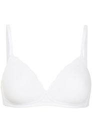 Hanro H COTTON LACE NO WIRE BRA - Bianco