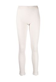 Hanro stretch ribbed-knit leggings - Toni neutri