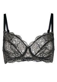 Hanro lace detail underwire bra - Nero