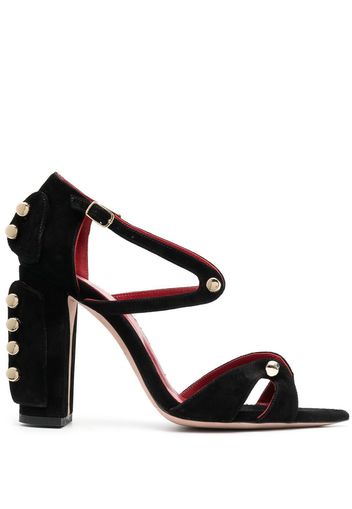 HARDOT I’m Oral 100 gold-stud open-toe sandals - Nero