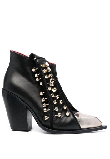 HARDOT stud-embellished ankle boots - Nero