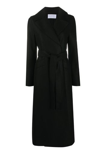 wrap-around virgin wool coat