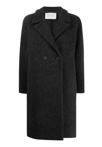 double breasted long-line coat