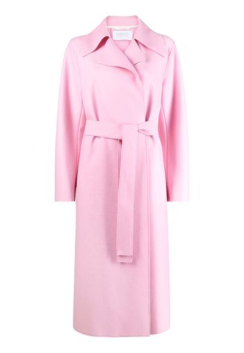 Harris Wharf London belted felted wool wrap coat - Rosa