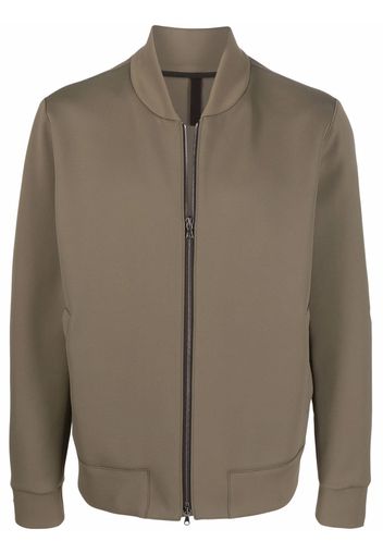 Harris Wharf London two-pocket zip-up bomber jacket - Verde