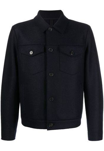 Harris Wharf London button-down shirt jacket - Blu