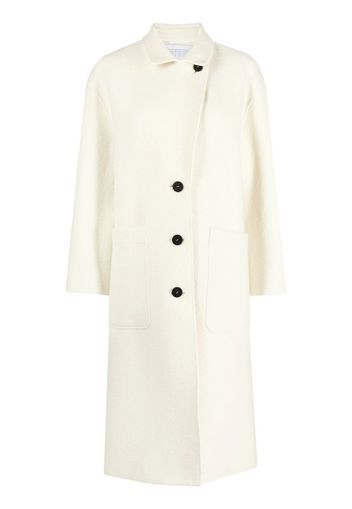 Harris Wharf London single-breasted wool coat - Bianco