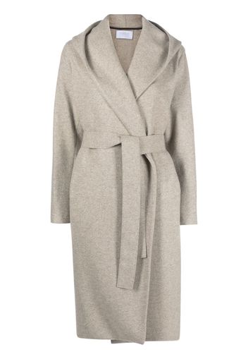 Harris Wharf London hooded cashmere coat - Grigio