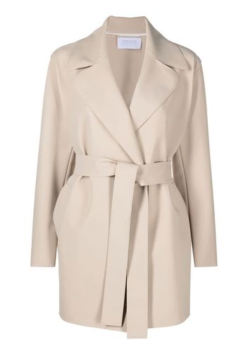 Harris Wharf London belted wrap coat - Toni neutri