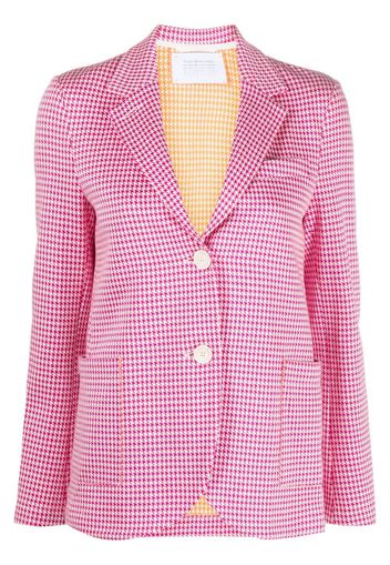 Harris Wharf London houndstooth-check blazer - Rosa