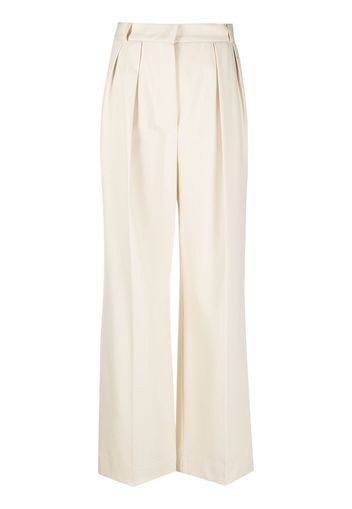 Harris Wharf London pleat-detail high-waisted trousers - Toni neutri