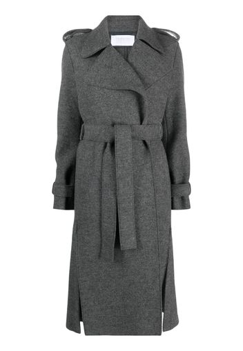 Harris Wharf London belted double-breasted virgin wool coat - Grigio