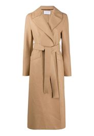 wrap-around virgin wool coat