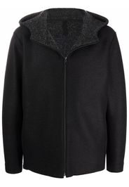 Harris Wharf London hooded zipped coat - Nero