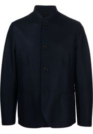 Harris Wharf London virgin wool band-collar jacket - Blu