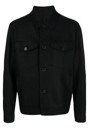 Harris Wharf London two-pocket virgin-wool shirt - Nero