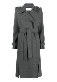 Harris Wharf London belted double-breasted virgin wool coat - Grigio