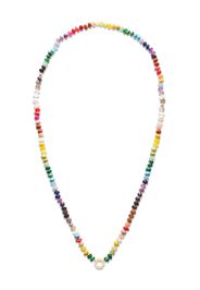 Harwell Godfrey 18kt yellow gold rainbow gemstone beaded necklace - Multicolore