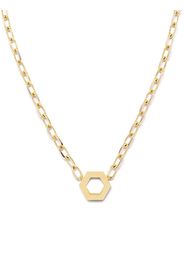 Harwell Godfrey 18kt yellow gold hexagon foundation necklace - Oro