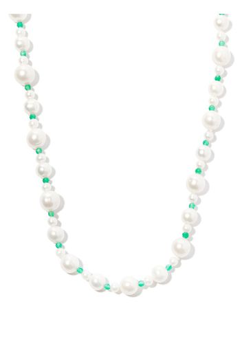 Hatton Labs sterling silver Pebbles pearl and bead necklace - Argento