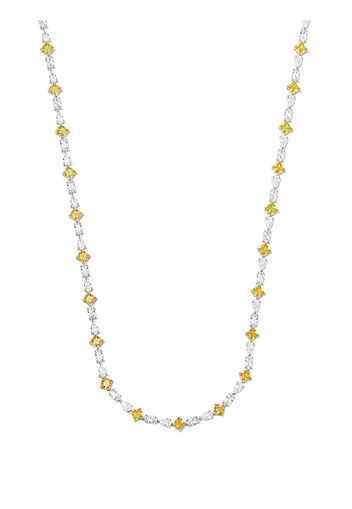 Hatton Labs crystal-embellished tennis necklace - Argento