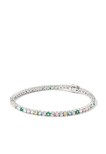 Hatton Labs sterling silver crystal-embellished bracelet - Argento