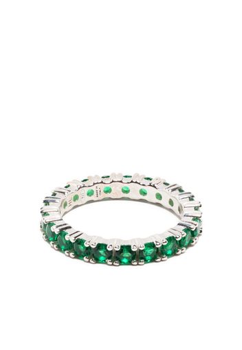 Hatton Labs Eternity crystal-embellished ring - Verde