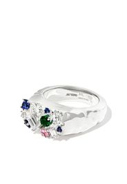 Hatton Labs silver Croisette mult-stone ring - Argento