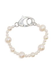 Hatton Labs Bracciale con perle XL Pebbles - Bianco