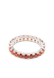 Hatton Labs crystal-embellished finger ring - Argento