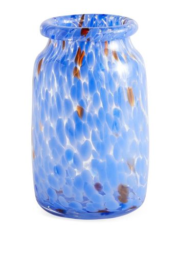 HAY Splash abstract-print vase - Blu