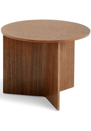 HAY Slit wooden round table - Marrone