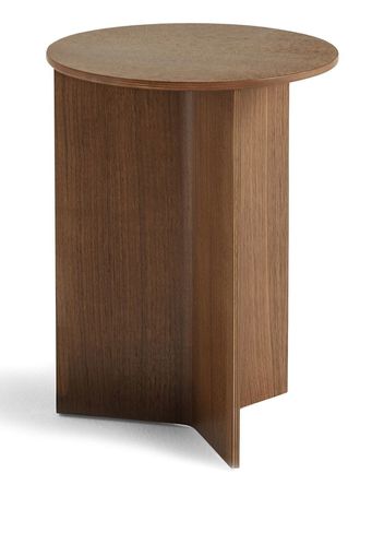 HAY round slit table - Marrone