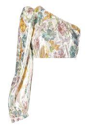 Hayley Menzies Shimmering Bonita Silk Jacquard top - Multicolore