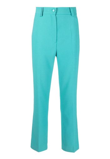 Hebe Studio high-waisted straight-leg trousers - Blu