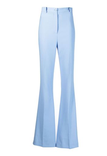 Hebe Studio high-waist flared trousers - Blu