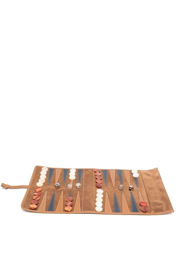 Hector Saxe Victor Travel Backgammon set - Marrone