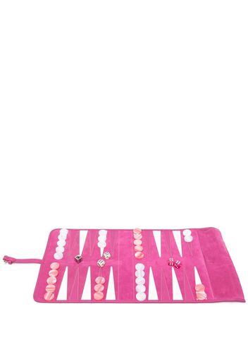 Hector Saxe Victor travel backgammon set - Rosa