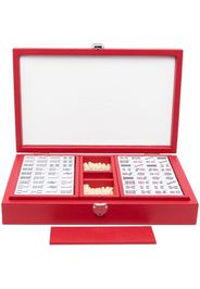 Hector Saxe Mah-jong leather game set - Rosso