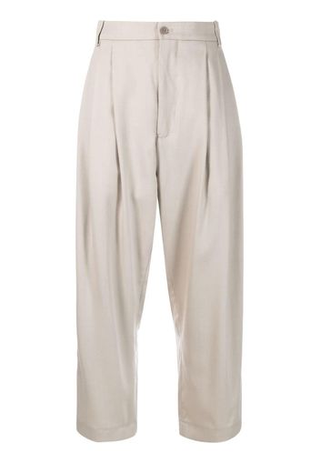 Hed Mayner high-waisted cropped trousers - Toni neutri