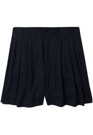 Hed Mayner pleated above-knee length shorts - Blu